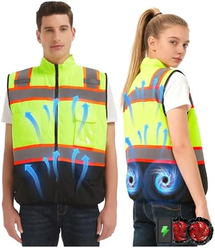 Amazon.com: MIDIAN Cooling Safety Vest with 16000mAh Battery Air